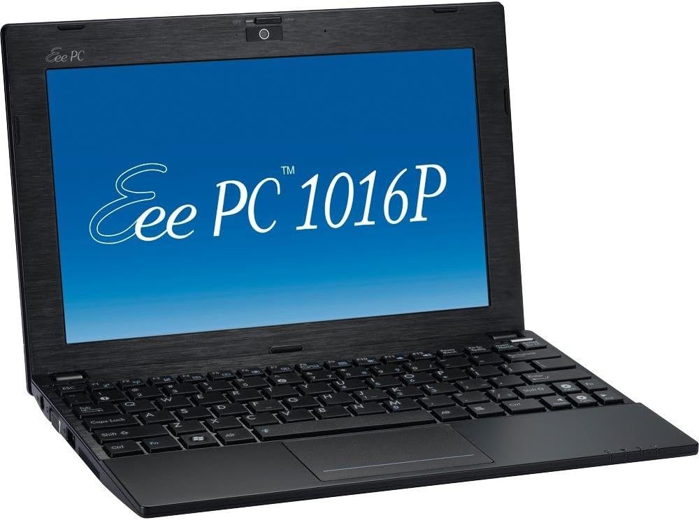 ASUS EeePC 1016P netbook open on the workbench during the OS test lab